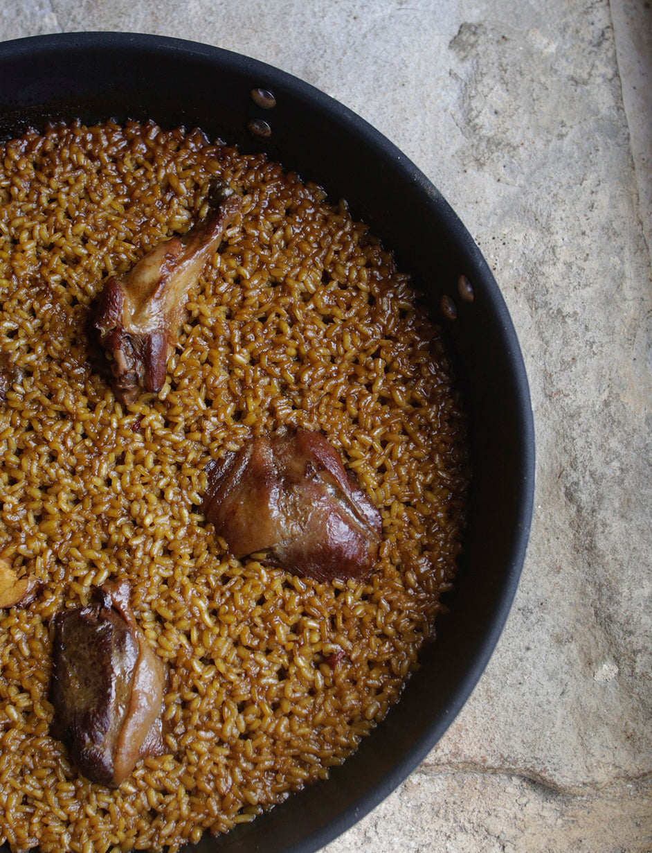 Menú Arroz con Pitu de Caleya