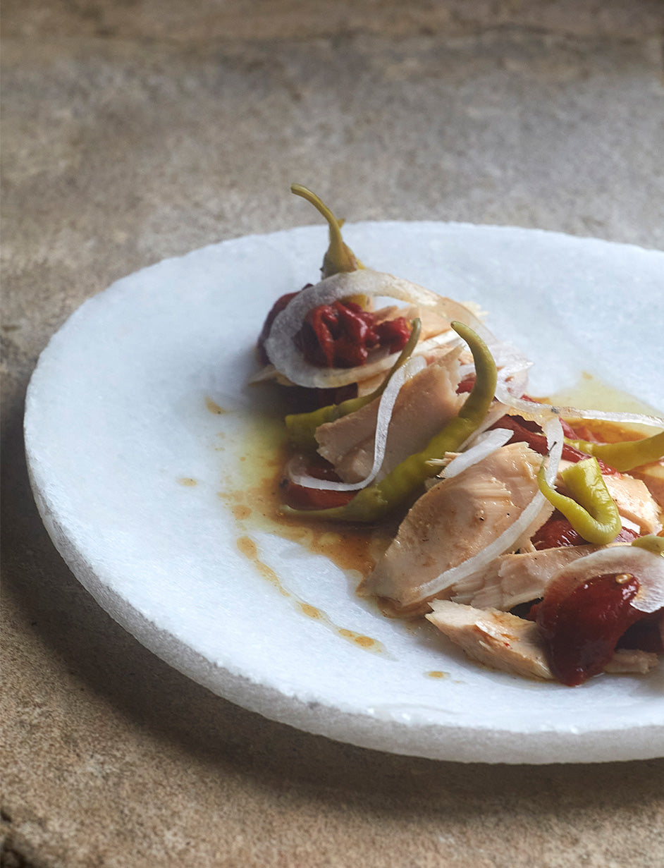 Bonito en Escabeche con Pimientos de la Huerta de Narbasu