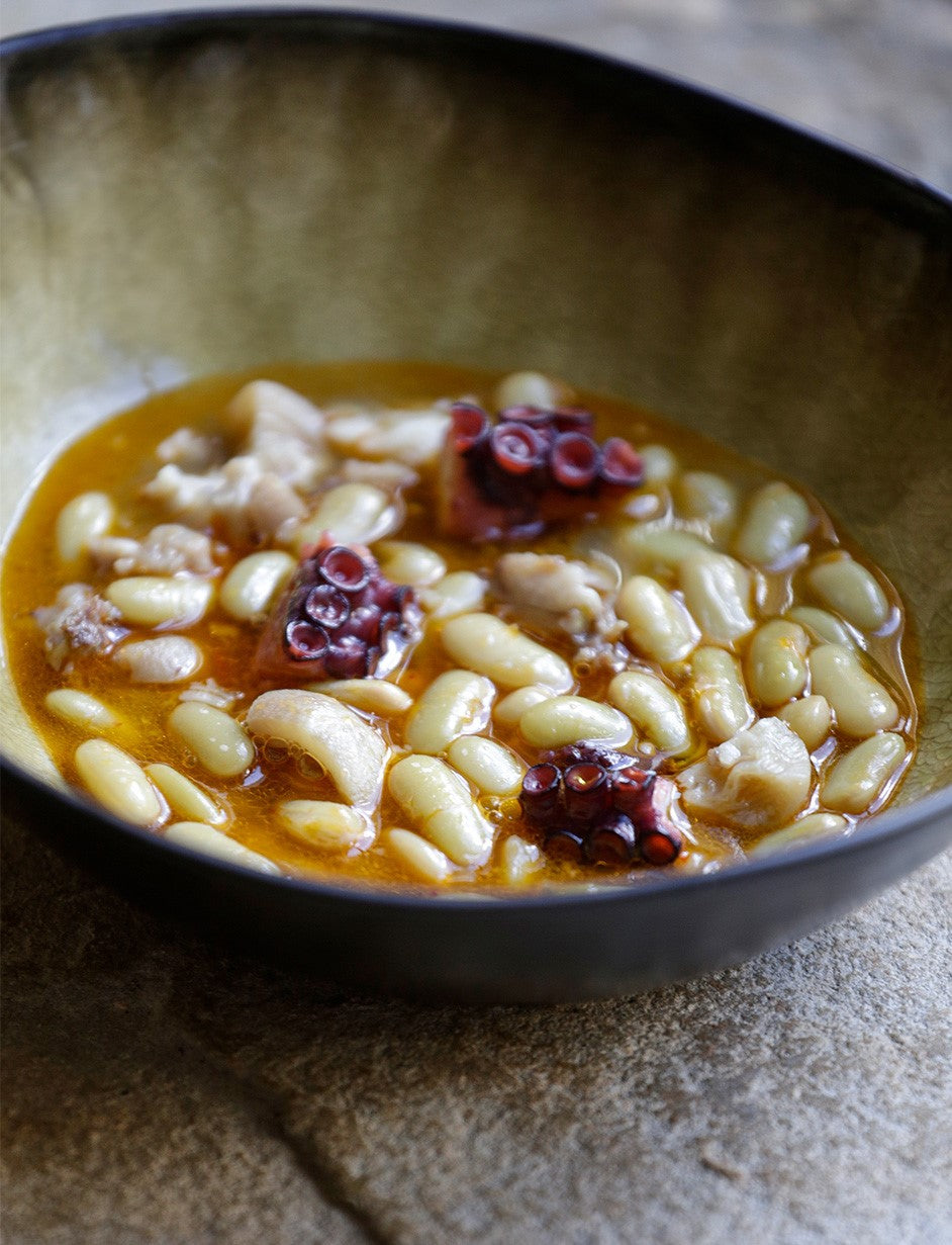 Verdinas con Bacalao y Pulpo para Dos